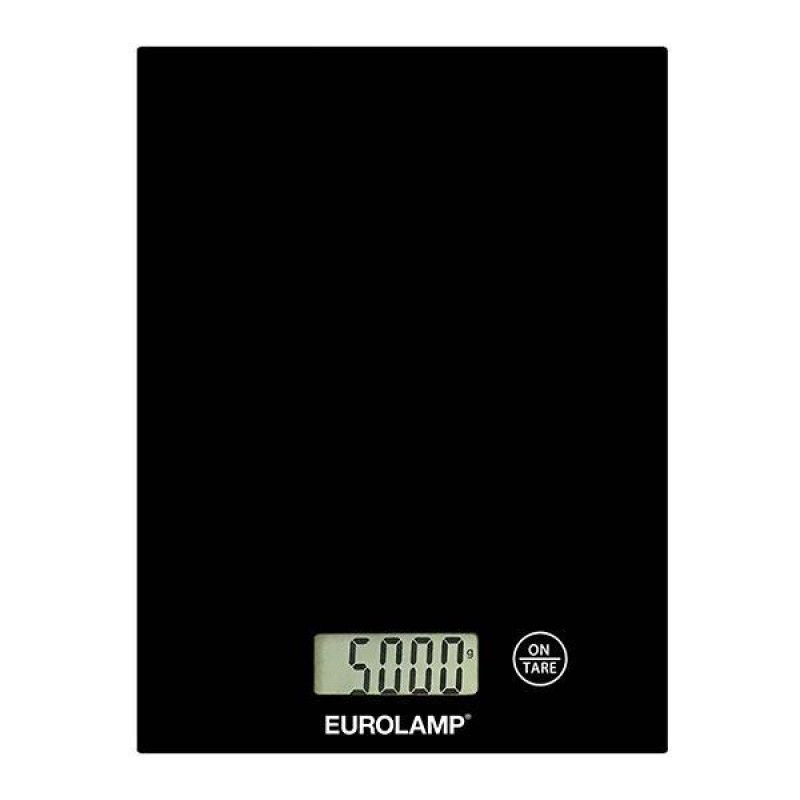 EUROLAMP 300-70038 Ψηφιακή ζυγαριά κουζίνας Γυαλινη έως 5kg Μαυρη  